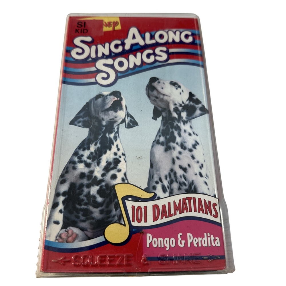 Disney Sing-Along Songs 101 Dalmatians Pongo & Perdita VHS 1996 Vintage Tape